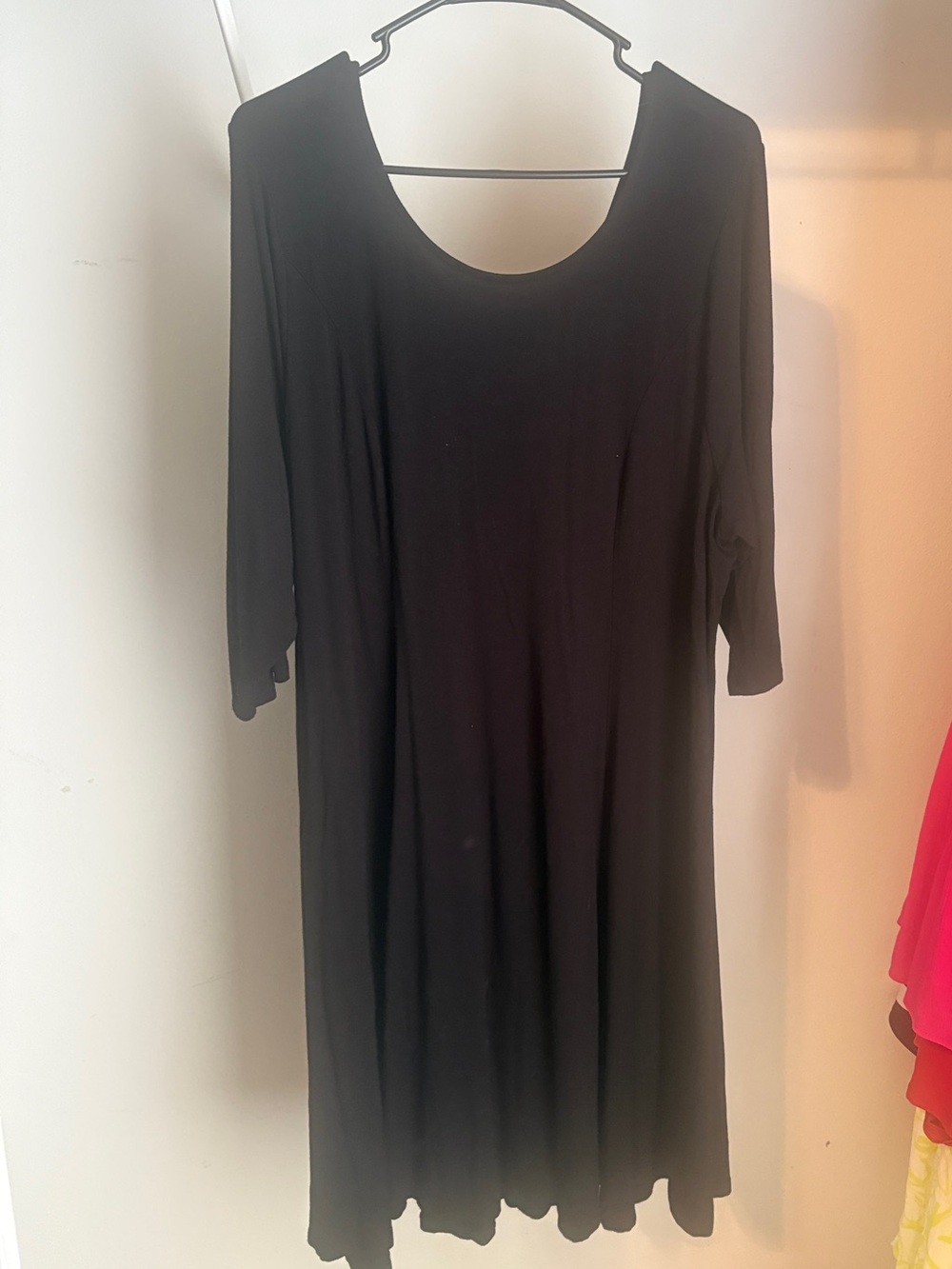 Torrid Black Scoop Neck Corset Back Midi Dress